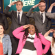 Top: Jorma Taccone (left), Andy Samberg, Akiva Schaffer, Paul Scheer. Bottom: Jessica McKenna (left), Nicole Byer, Alison Rich